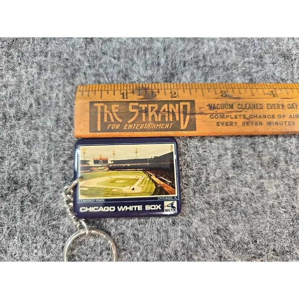 Comiskey Park Keychain Chicago White Sox Baseball MLB Rectanlge